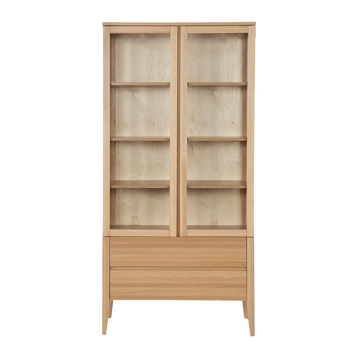 RETRO beech display case KW439 rustic beech - Image 2