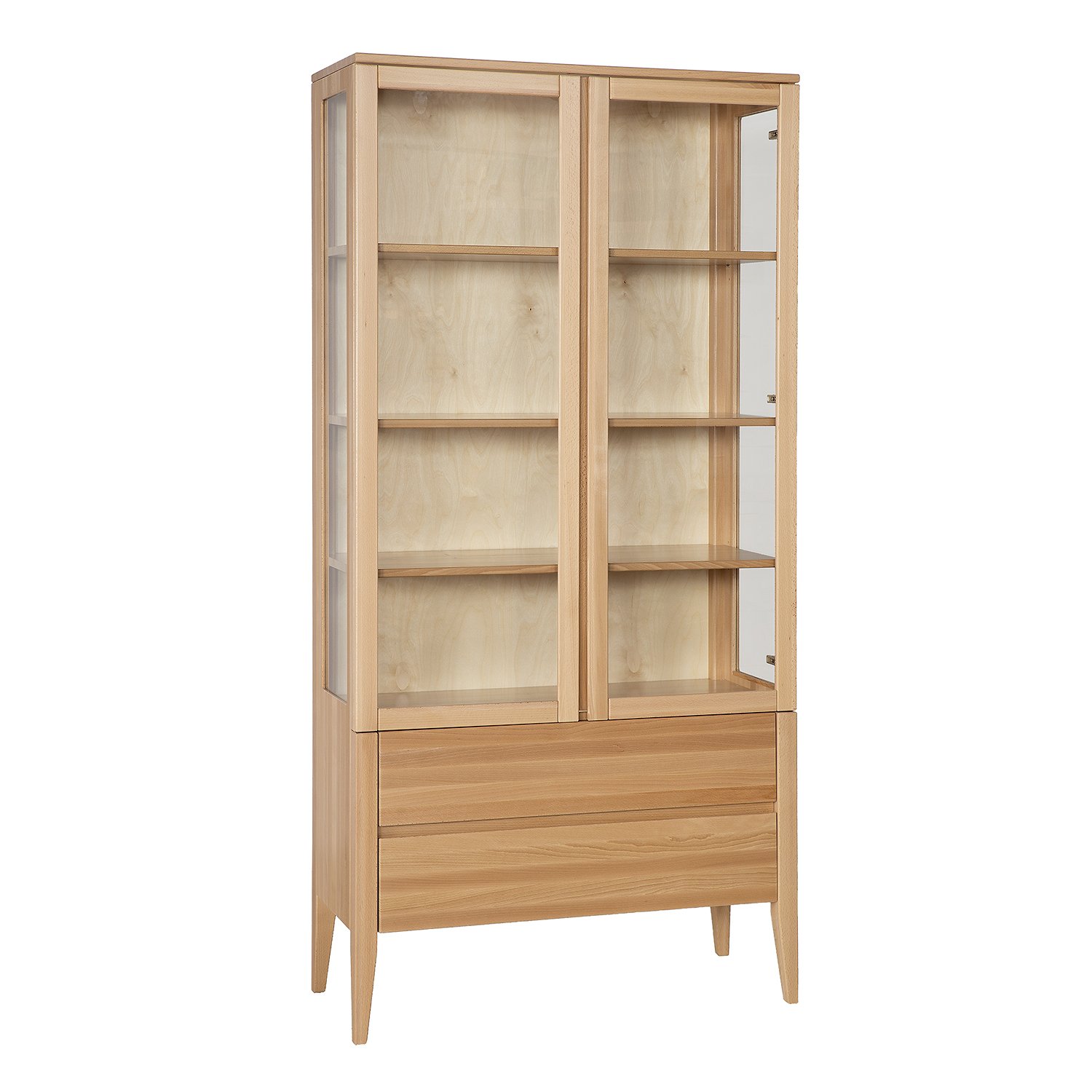 RETRO beech display case KW439 rustic beech - Image 3