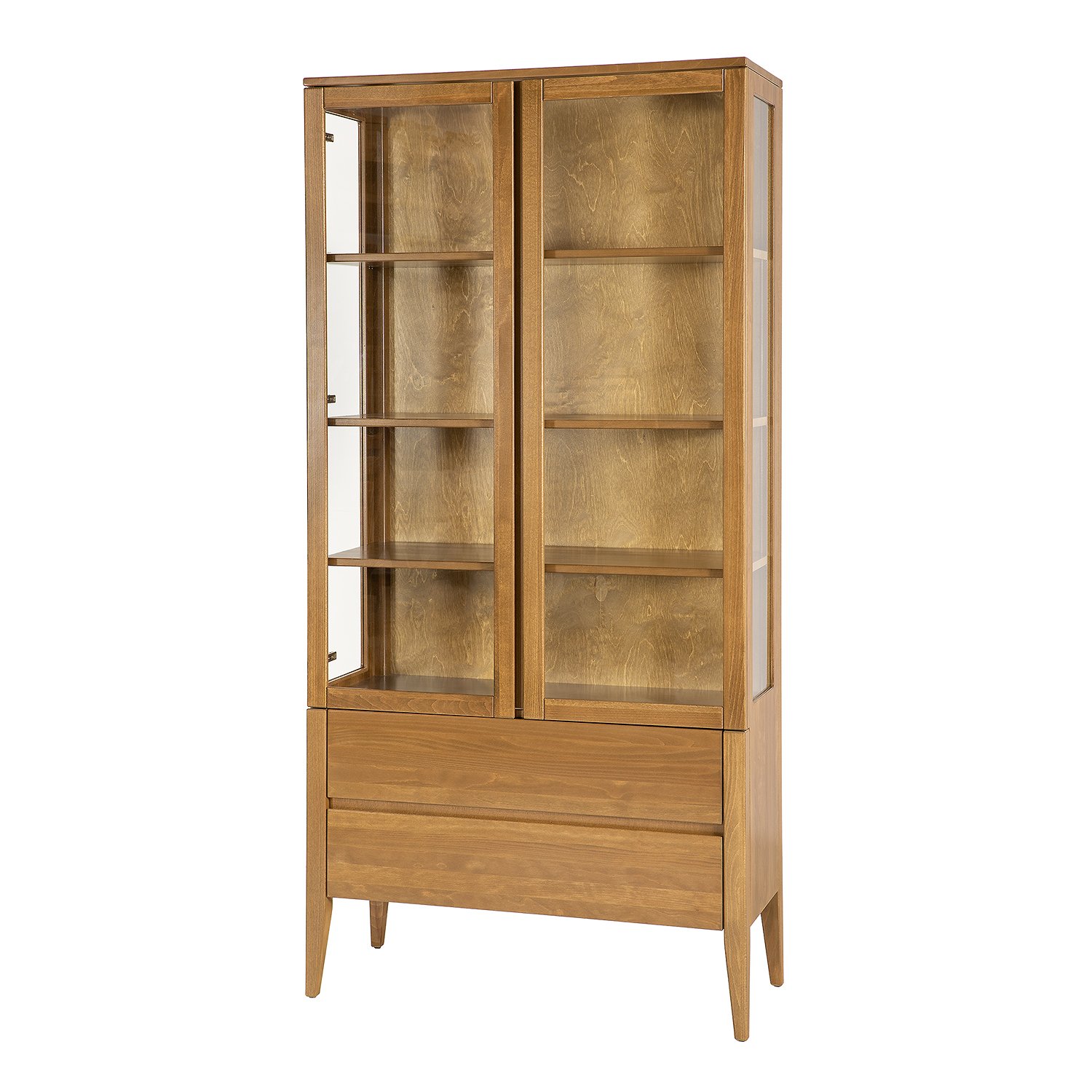 RETRO beech display case KW439 rustic beech - Image 4
