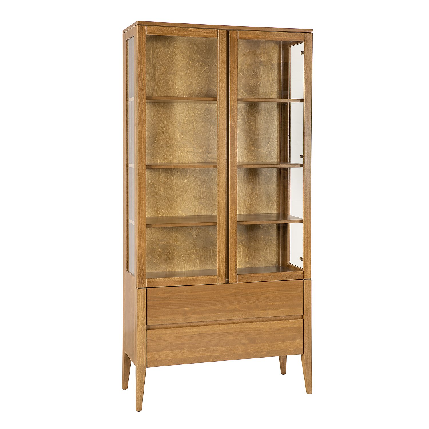 RETRO beech display case KW439 rustic beech - Image 6