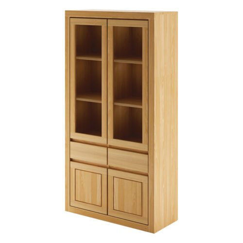 VIP oak display case KW302 dark oak