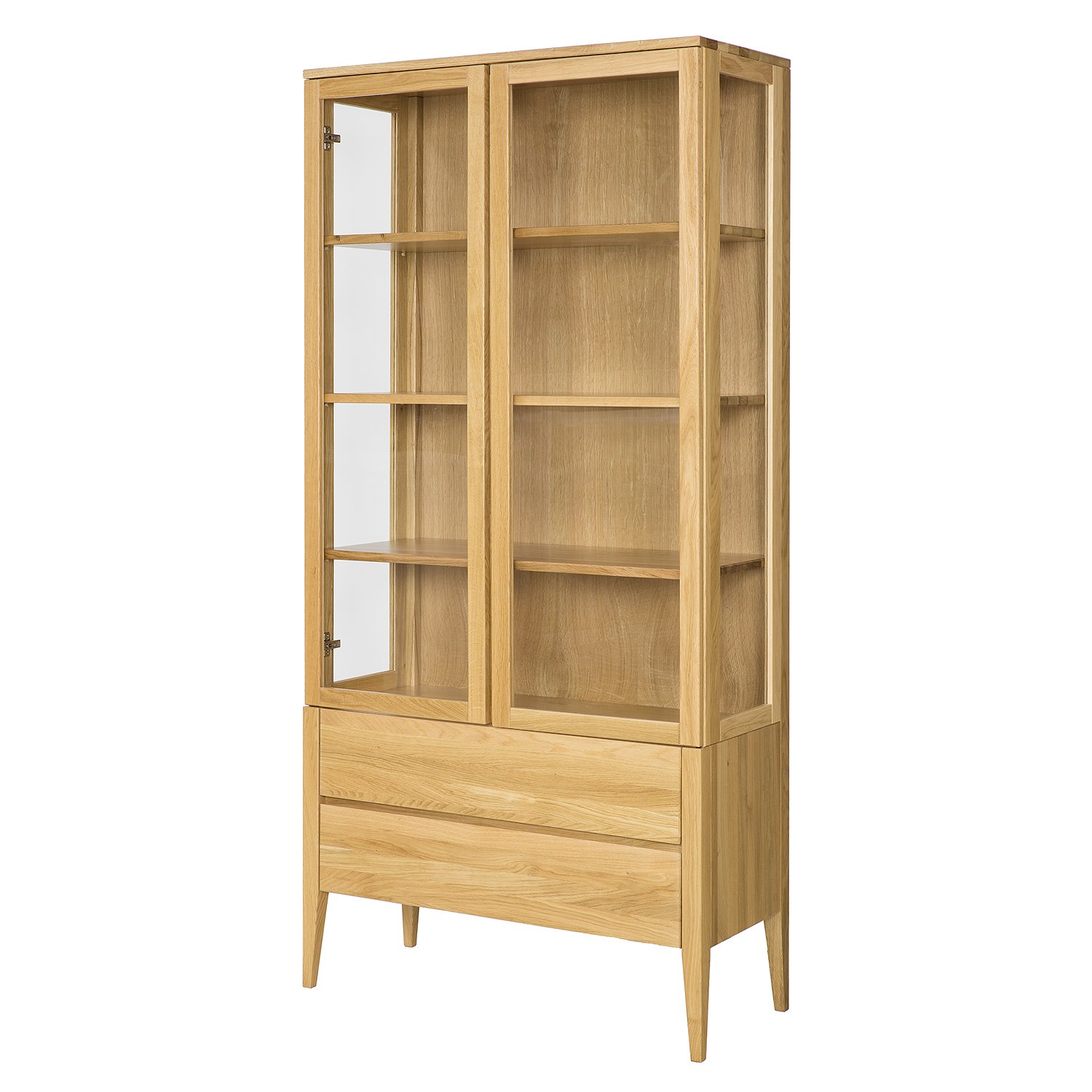 Oak display case RETRO KW339 honey oak color