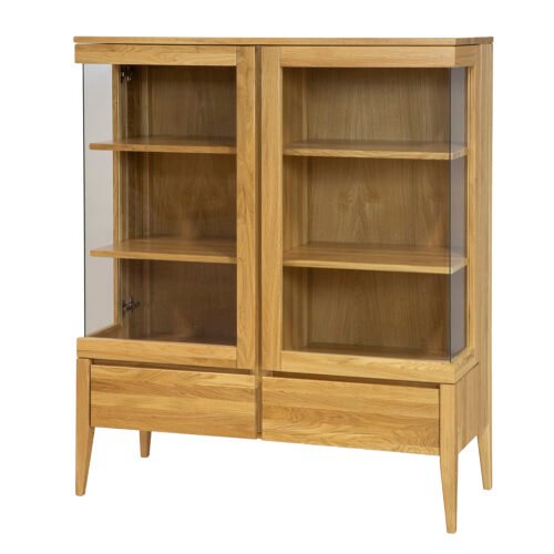 Oak showcase RETRO KW336 dark oak