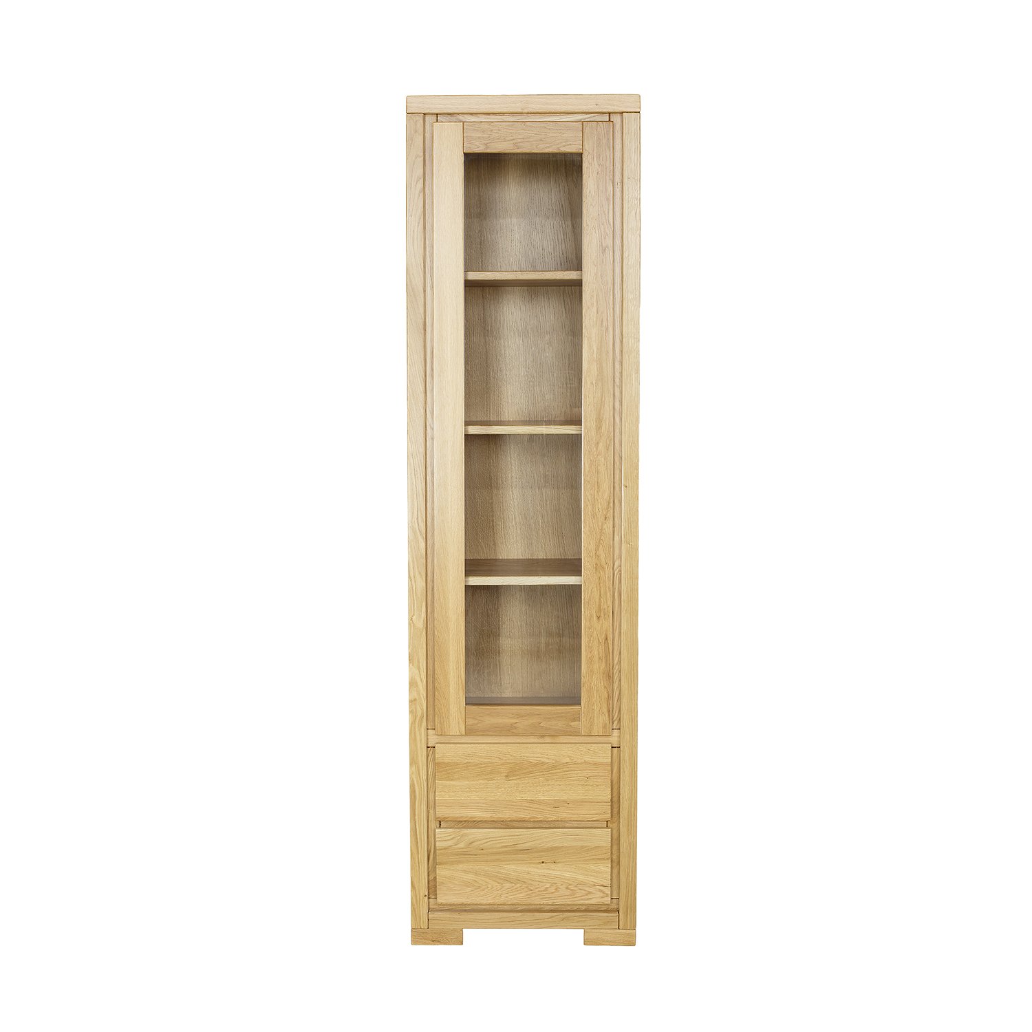 Oak display case CLASSIC KW351 RIGHT, dark oak - Image 2