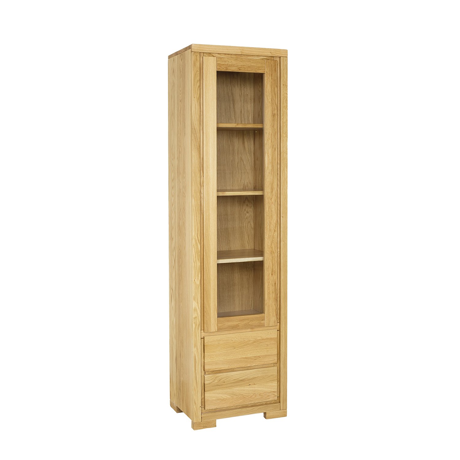 Oak display case CLASSIC KW351 RIGHT, dark oak - Image 3