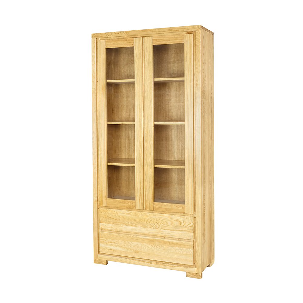 Oak display case CLASSIC KW352 dark oak