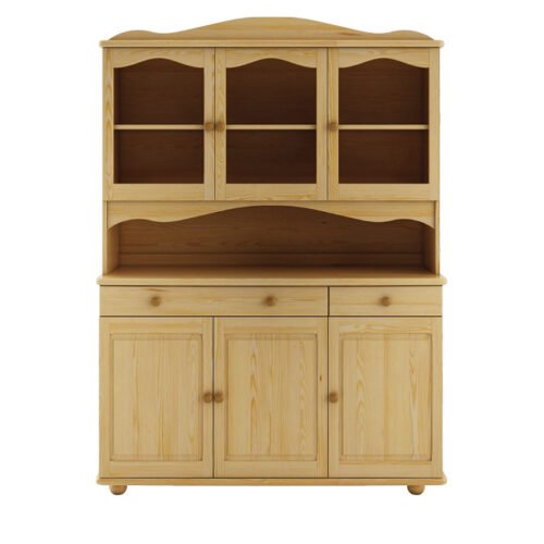 DOULIS KW101 pine display cabinet, pine and alder