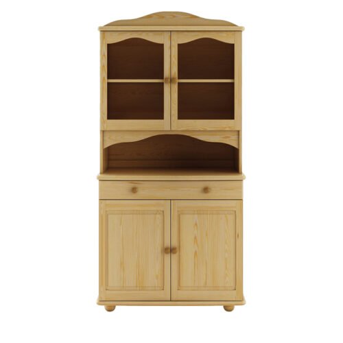 DOULIS KW102 pine and oak display cabinet