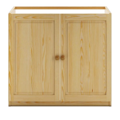 DOULIS KW112 pine and oak display cabinet