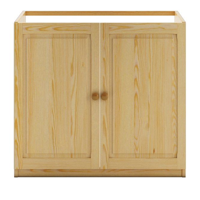 DOULIS KW112 pine and oak display cabinet