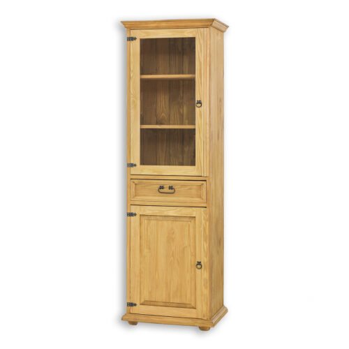 Pine showcase RUSTIKAL KW702 LEFT, pine brown wax