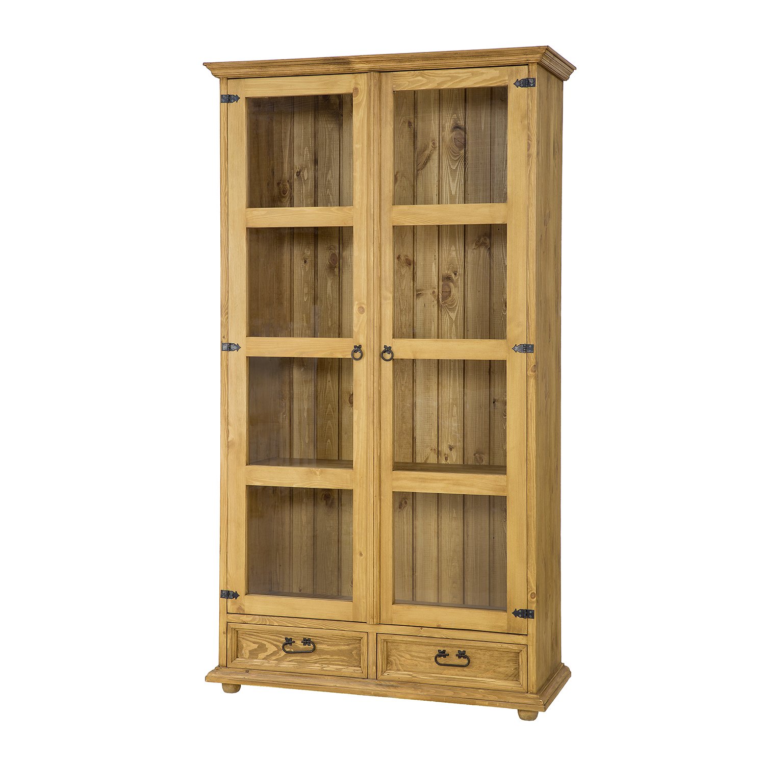 Pine showcase RUSTIKAL KW704, pine, light wax
