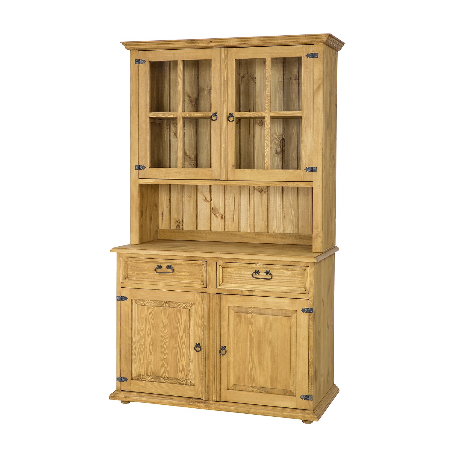 Pine showcase RUSTIKAL KW705, light pine wax finish