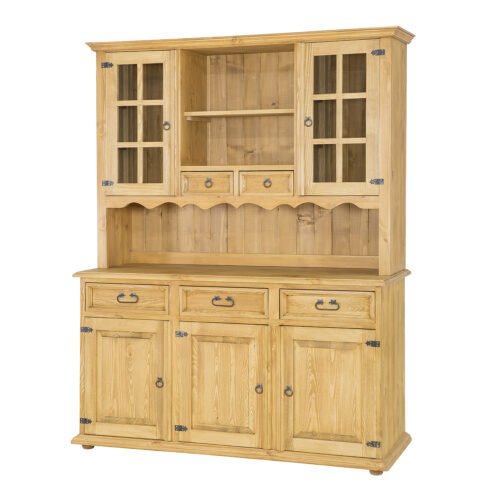 Pine showcase RUSTIKAL KW808 antique pine white