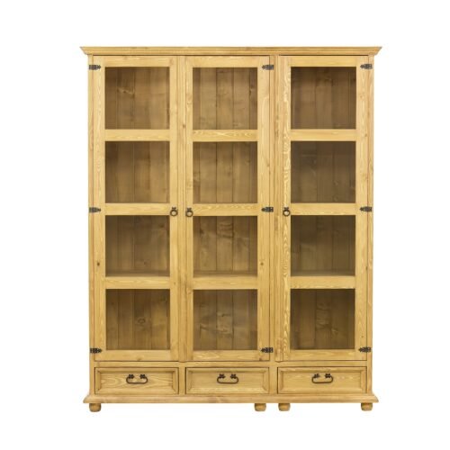 Pine showcase RUSTIKAL KW809/II pine, dark wax