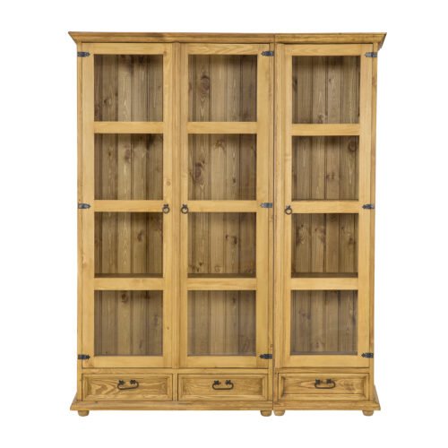 Pine showcase RUSTIKAL KW709/II pine white wax