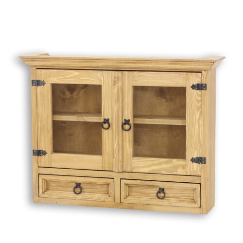 Pine showcase RUSTIKAL KW713 antique pine white