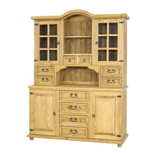 Pine showcase RUSTIKAL KW816 antique pine white
