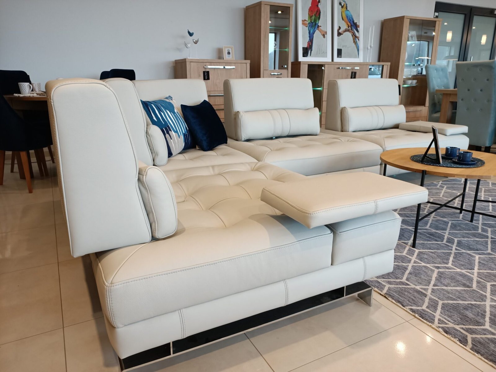 MILAN corner sofa with fabric 371x256 - Image 7