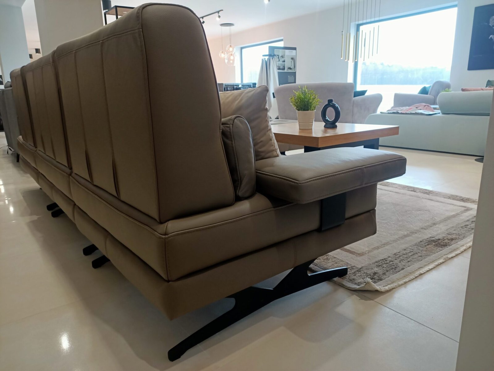 SMART corner sofa, leather, 245x277 - Image 5