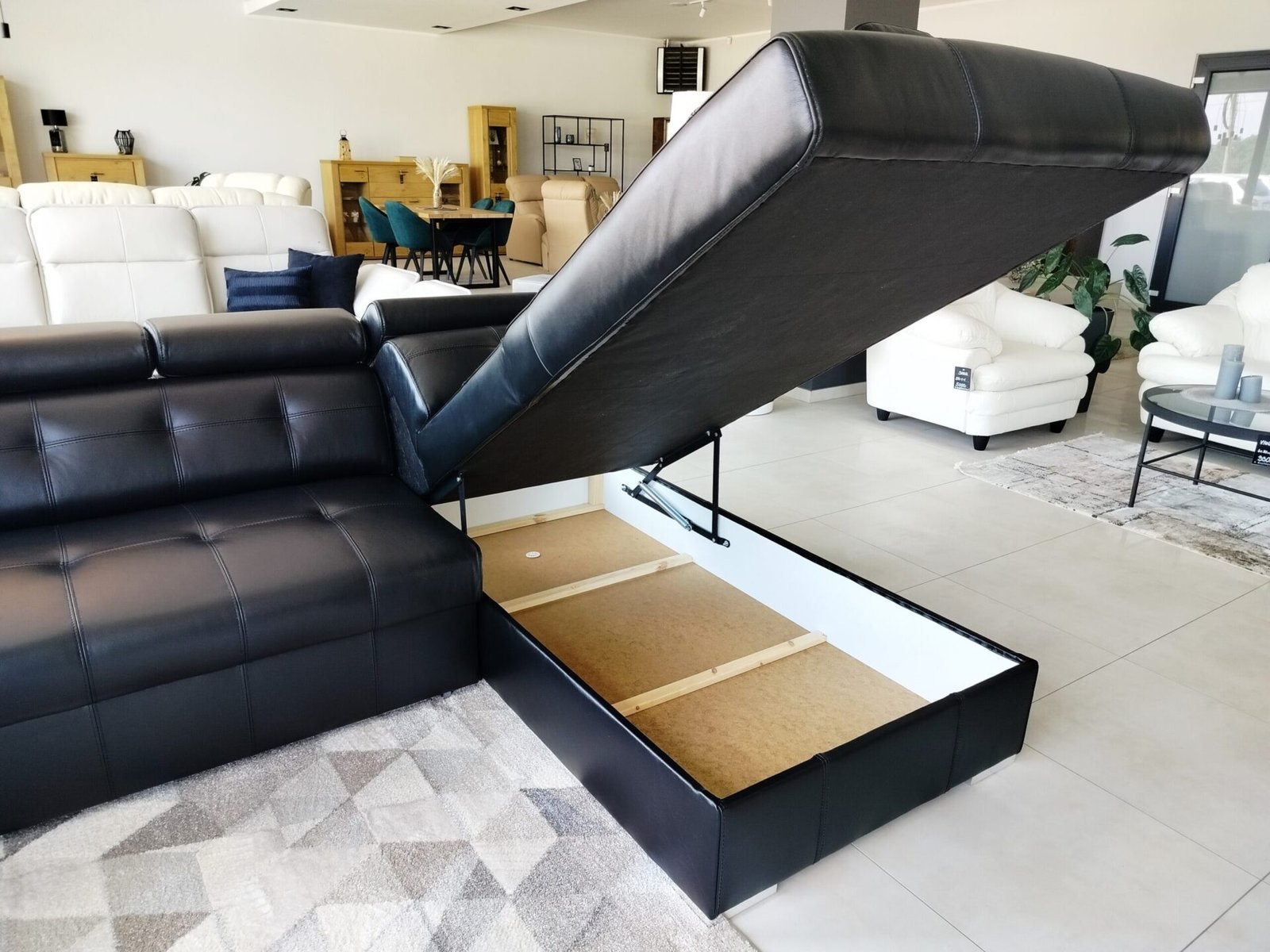 ATLANTA corner sofa with NX BLACK pouf - Image 6