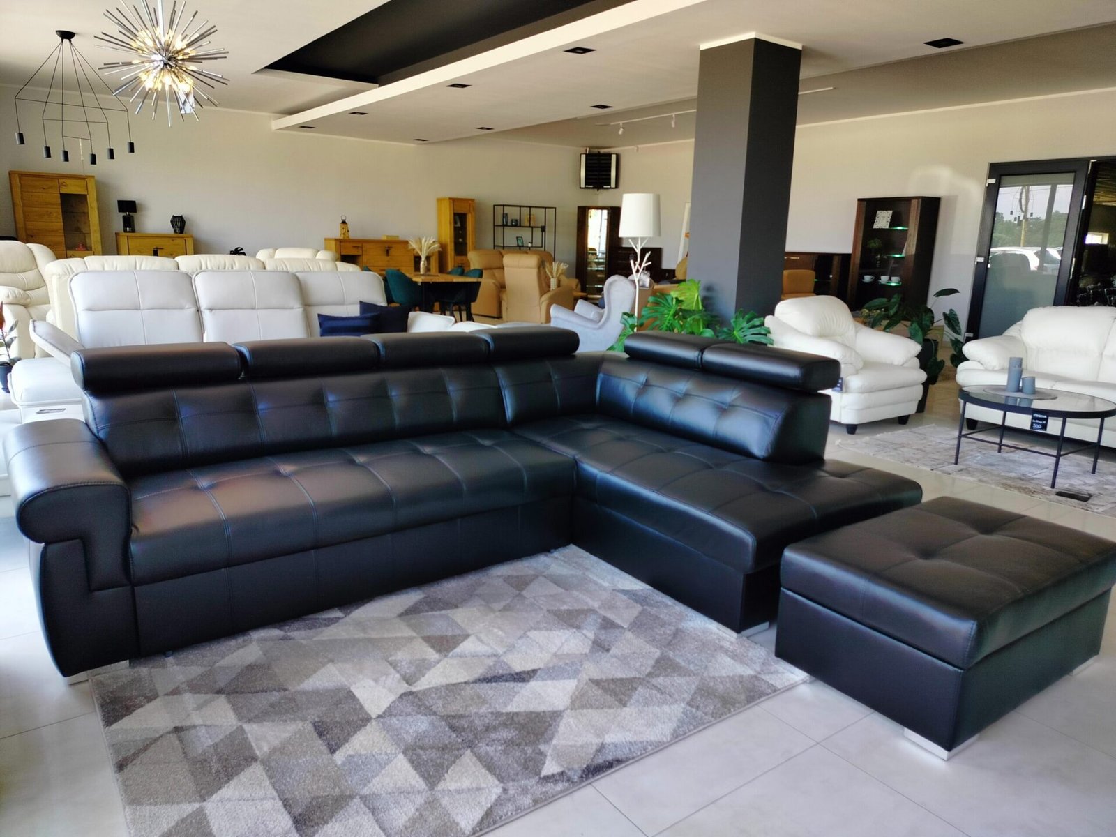 ATLANTA corner sofa with NX BLACK pouf - Image 4