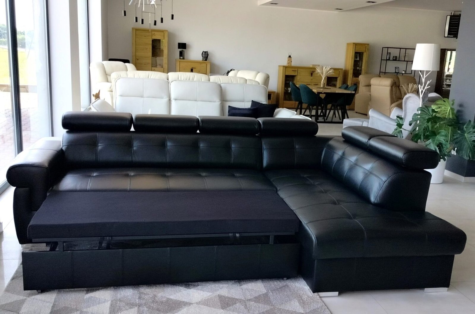 ATLANTA corner sofa with NX BLACK pouf - Image 5