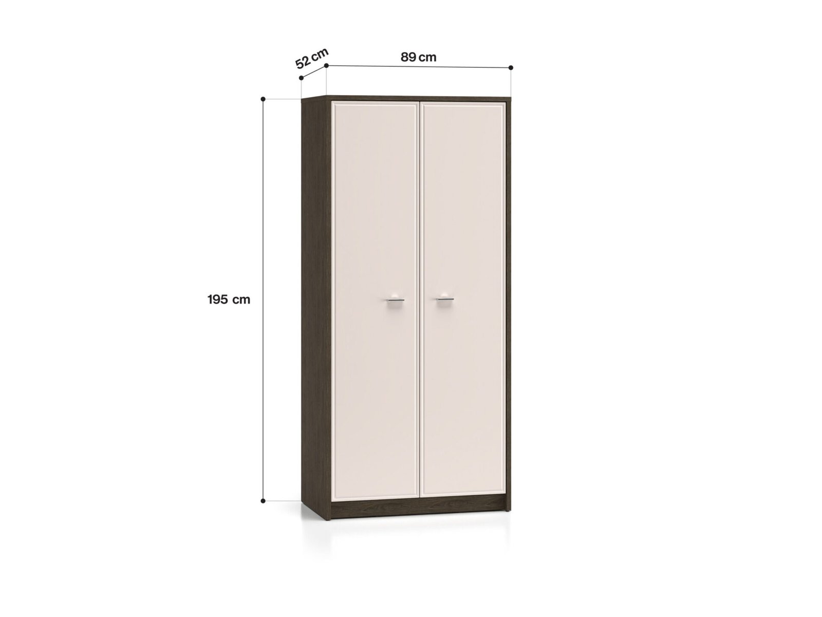 Avante 01 windmill oak / MDF cashmere glossy - 2D wardrobe - Image 6