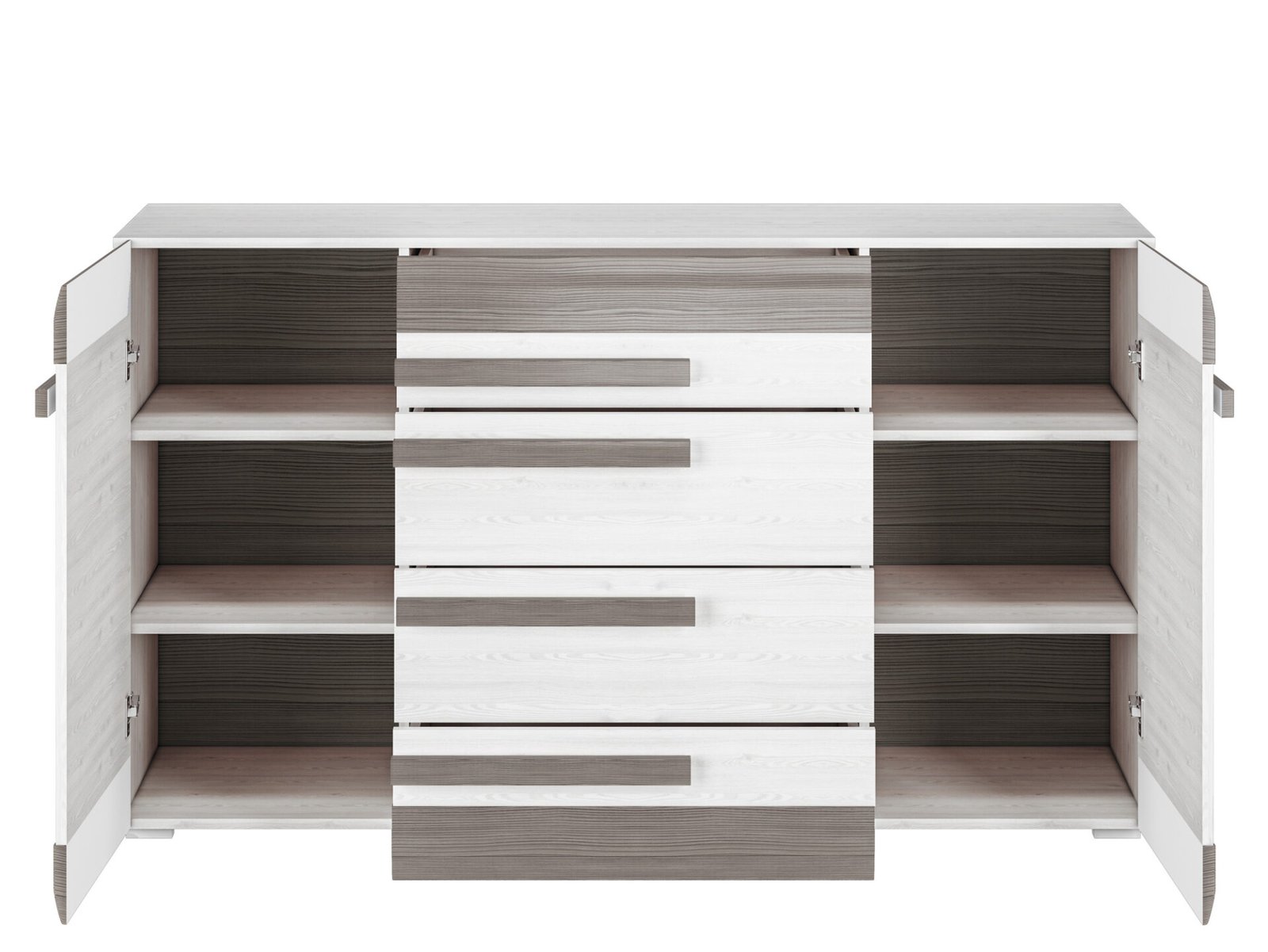 BLANCO 06 snow pine/MDF new gray - chest of drawers - Image 4