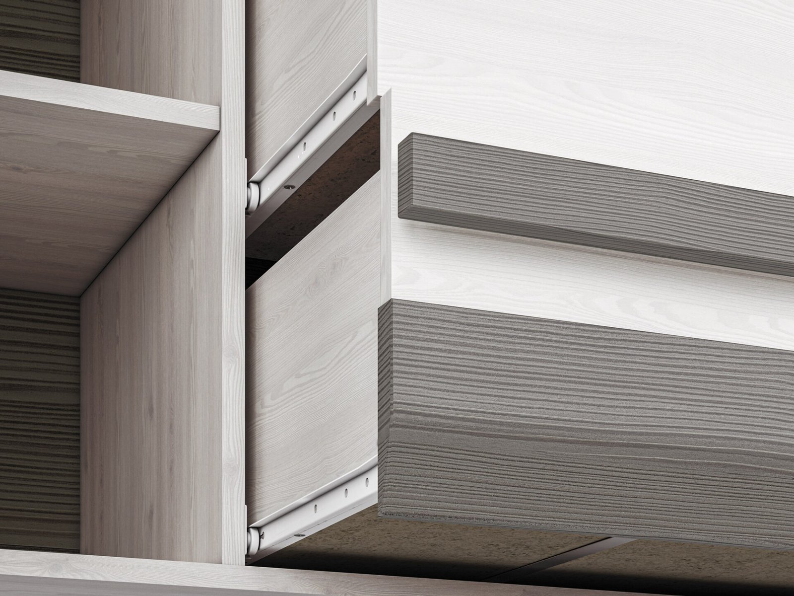 BLANCO 06 snow pine/MDF new gray - chest of drawers - Image 6