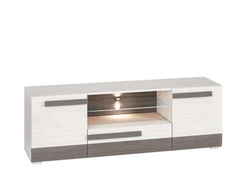 BLANCO 09-01 snow pine/MDF new gray – TV cabinet