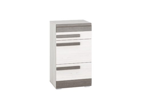 BLANCO 20N snow pine/MDF new gray – shoe cabinet