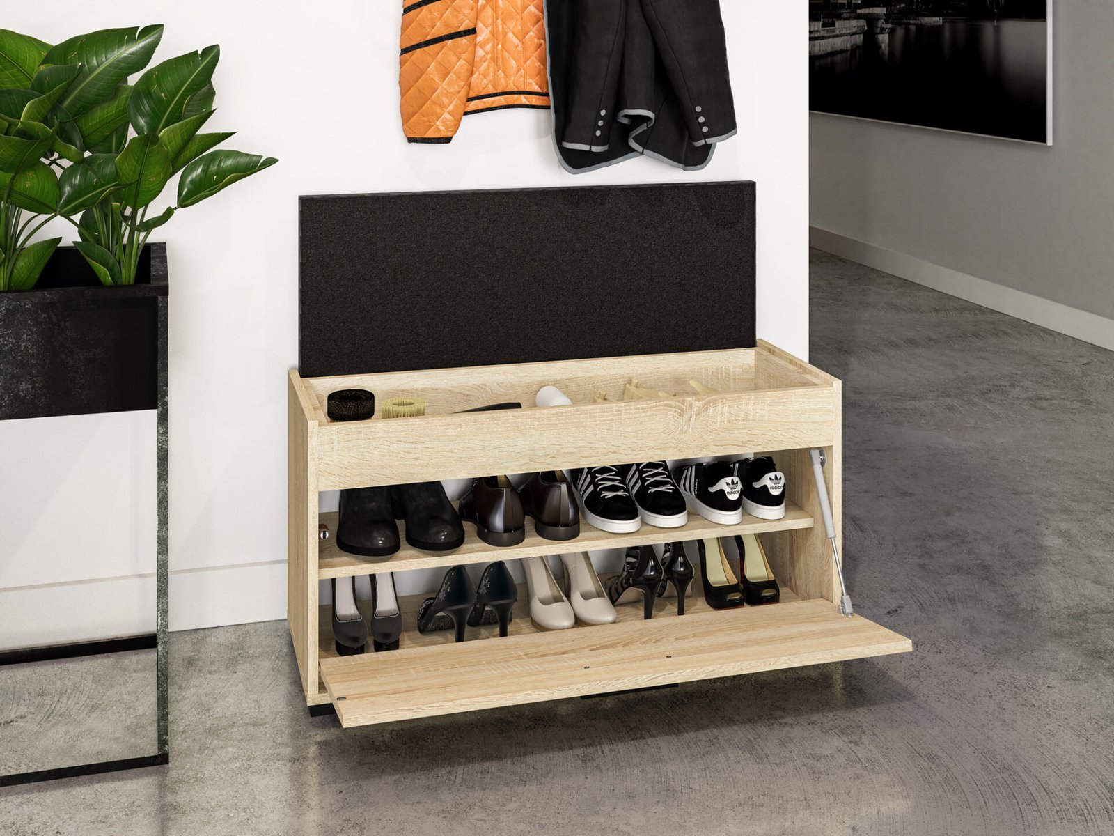 Caro 05 Sonoma lamp - shoe cabinet - Image 4