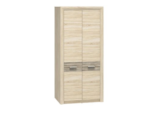 CASTEL 01 light sonoma/MDF sonoma truffle – wardrobe