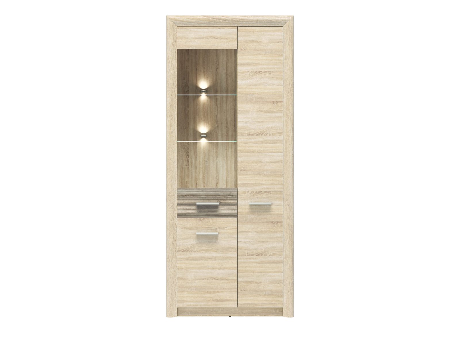 CASTEL 02/S light sonoma/MDF sonoma truffle - shelf - Image 3