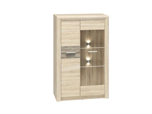 CASTEL 06/S sonoma light/MDF sonoma truffle – chest of drawers