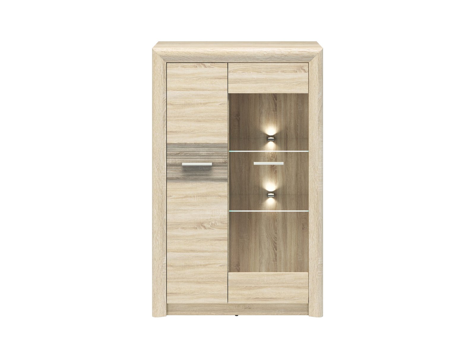 CASTEL 06/S sonoma light/MDF sonoma truffle - chest of drawers - Image 3