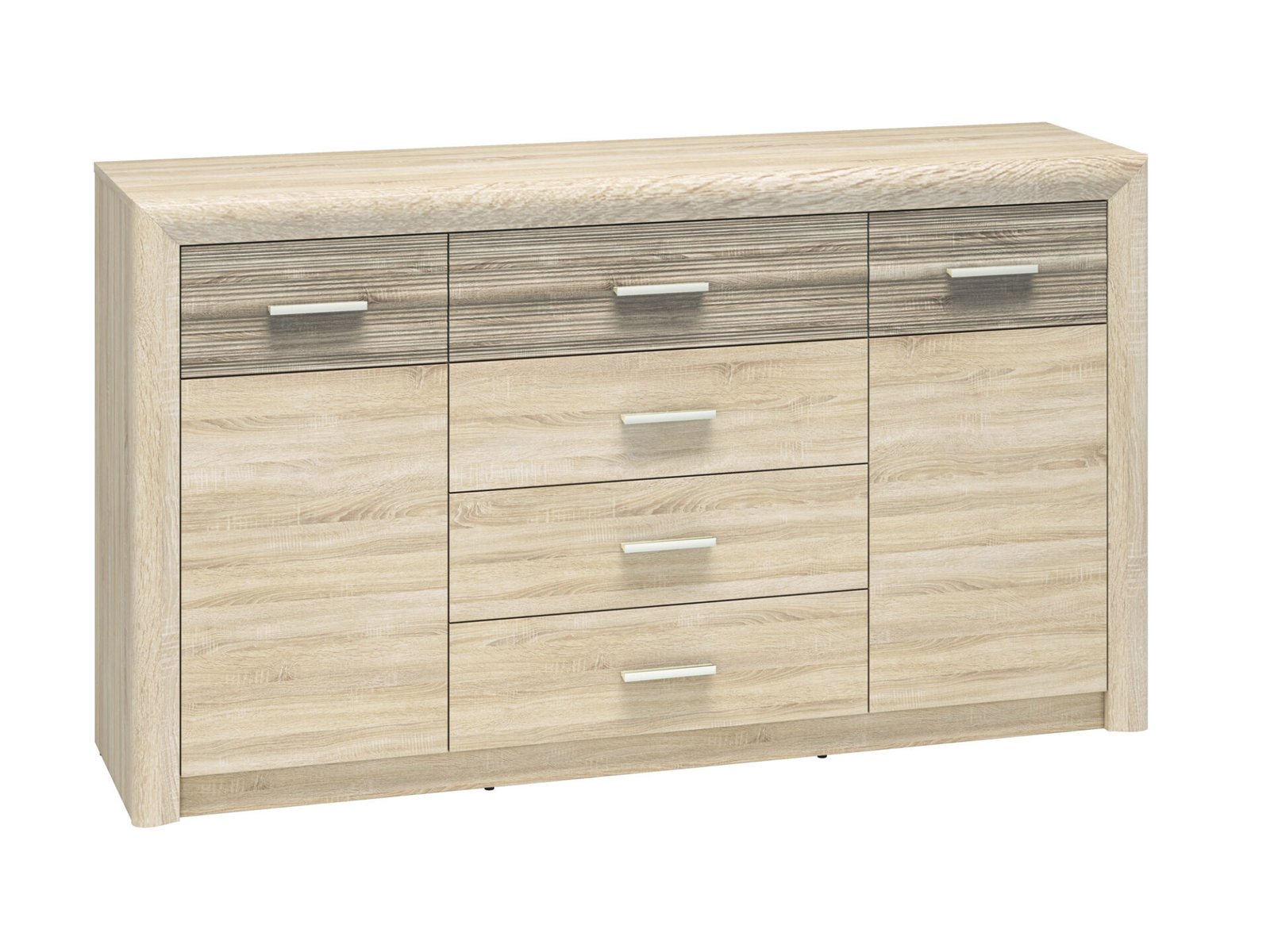 CASTEL 08 light sonoma/MDF sonoma truffle - chest of drawers