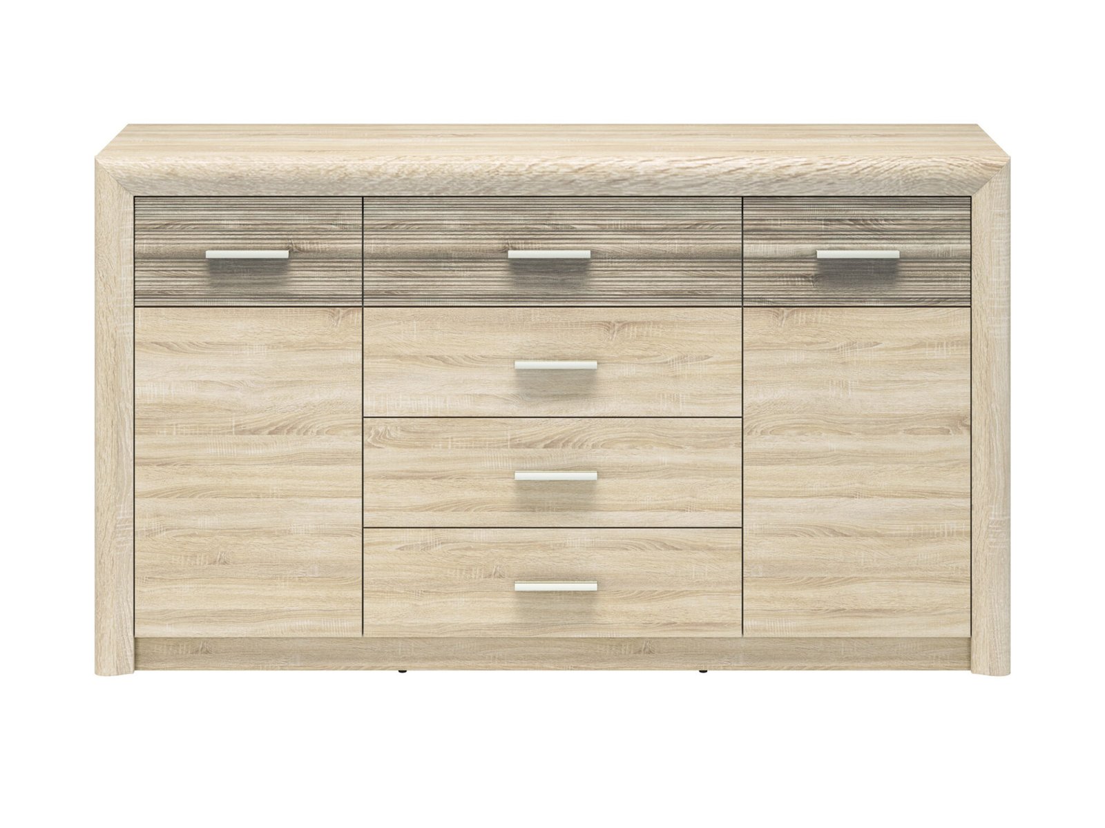CASTEL 08 light sonoma/MDF sonoma truffle - chest of drawers - Image 3