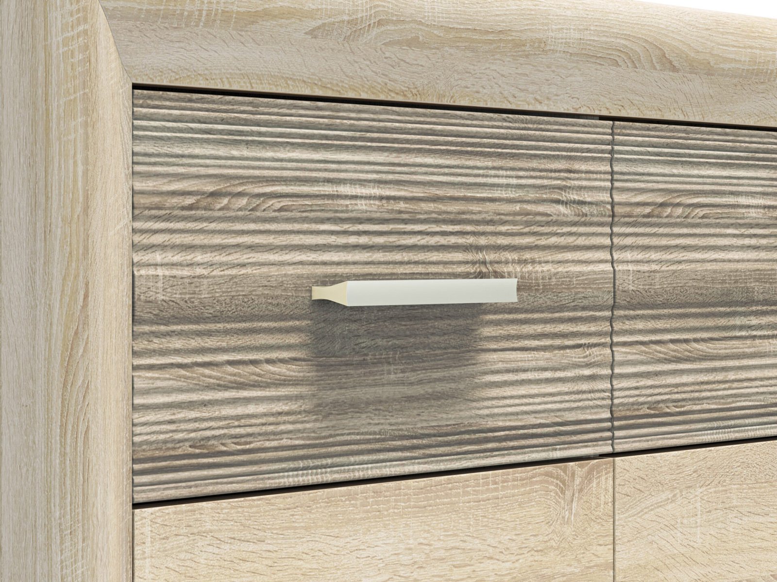CASTEL 08 light sonoma/MDF sonoma truffle - chest of drawers - Image 6