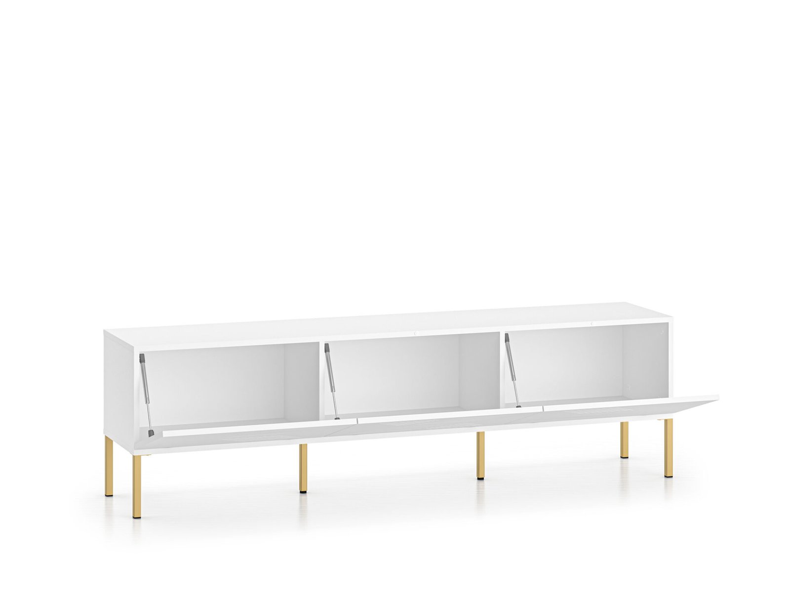 Clearing 04 Alpine White / Gold Leg – 3K TV Cabinet - Image 5
