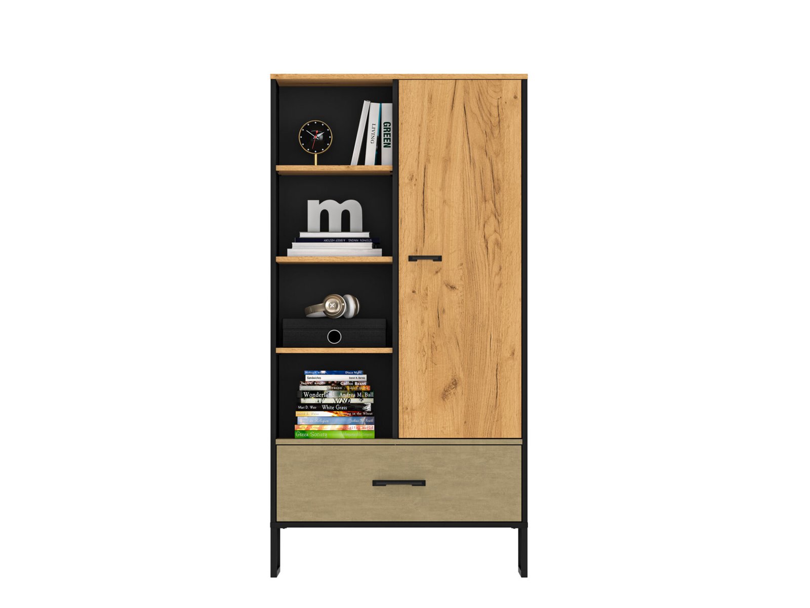 Colt 04 Gold Craft Oak/Black-Premium Steel Shelf - Image 3