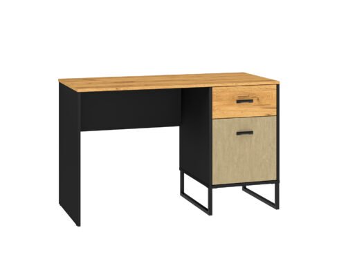 Colt 07 Gold Craft oak/black-high-quality steel desk