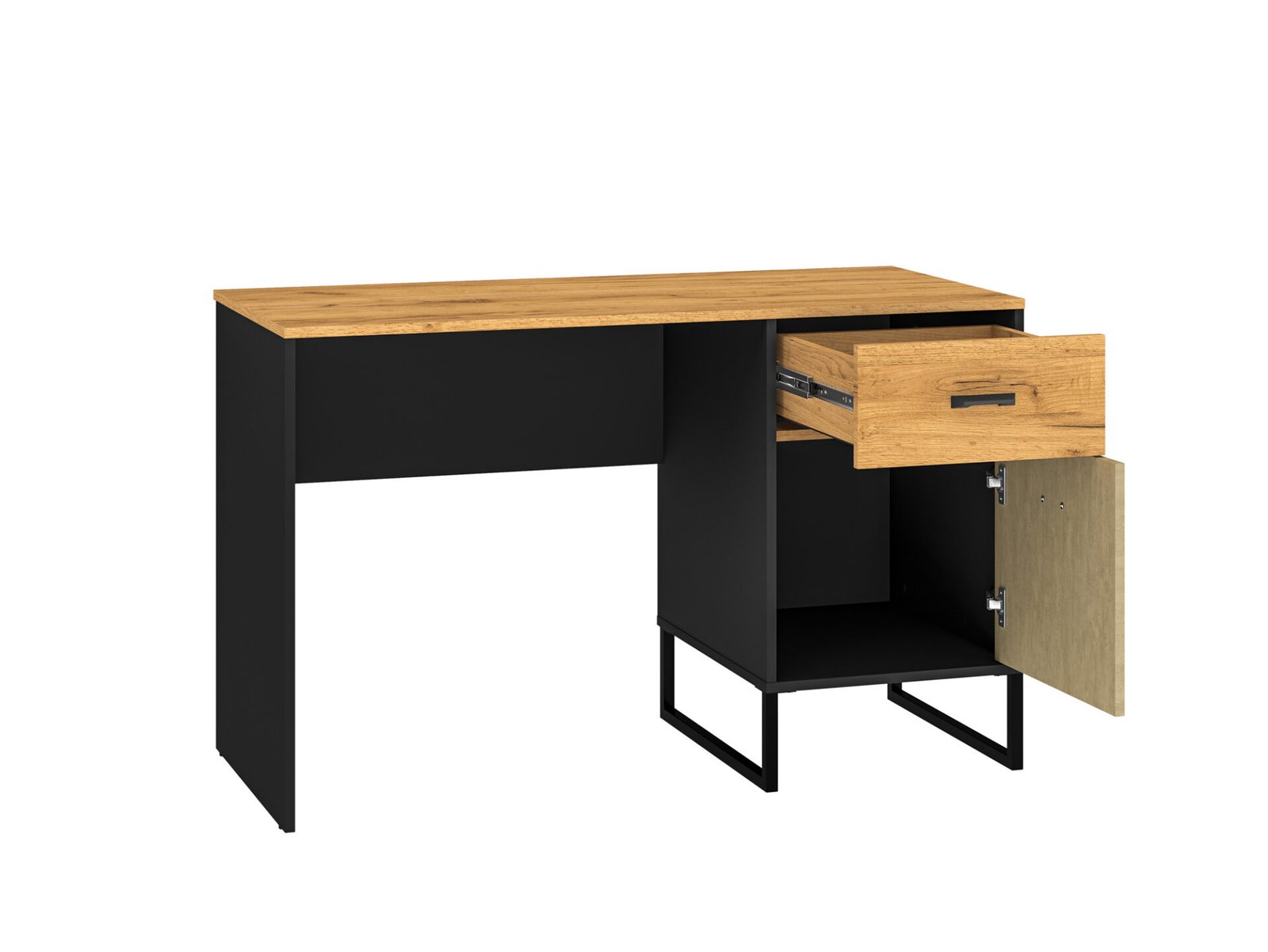 Colt 07 Gold Craft oak/black-high-quality steel desk - Image 2