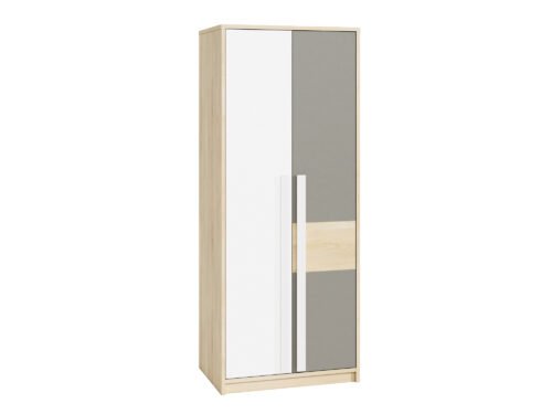 Drop 02-01 fjord beech white/platinum gray – wardrobe
