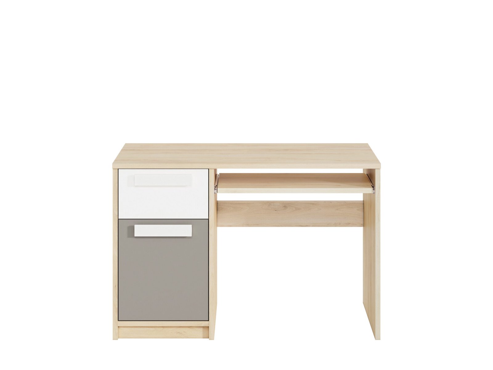 Drop 14-01 fiord beech/platinum grey desk - Image 3