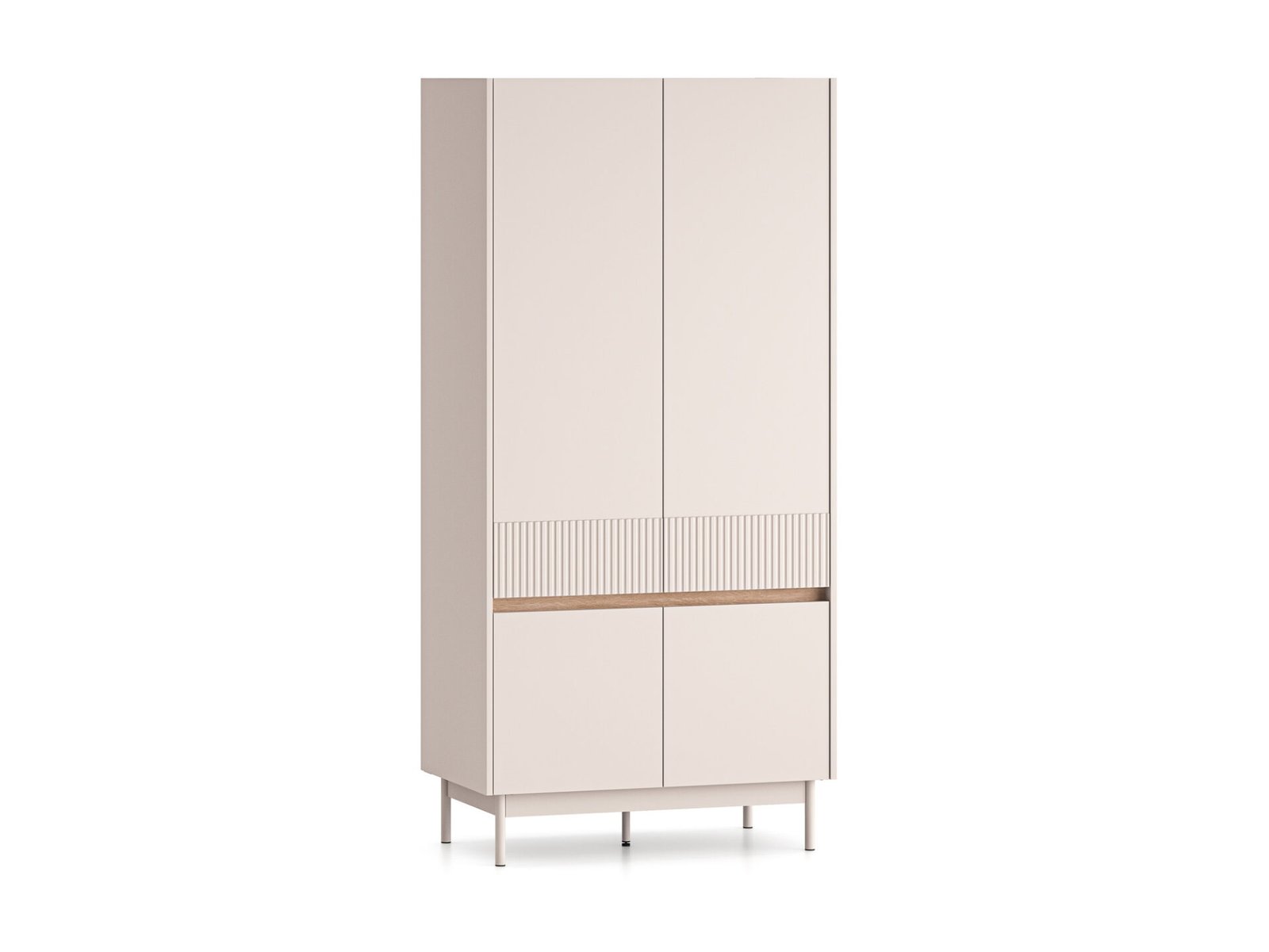 Dunea 01 cashmere / cremona torro oak - 4D wardrobe