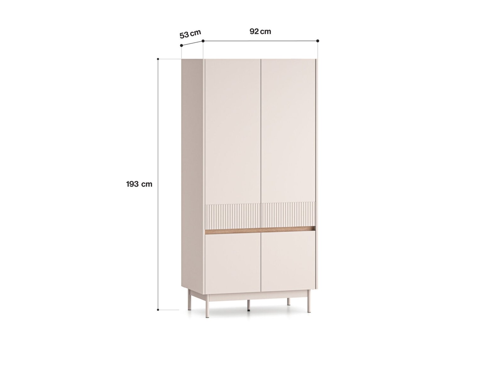 Dunea 01 cashmere / cremona torro oak - 4D wardrobe - Image 6