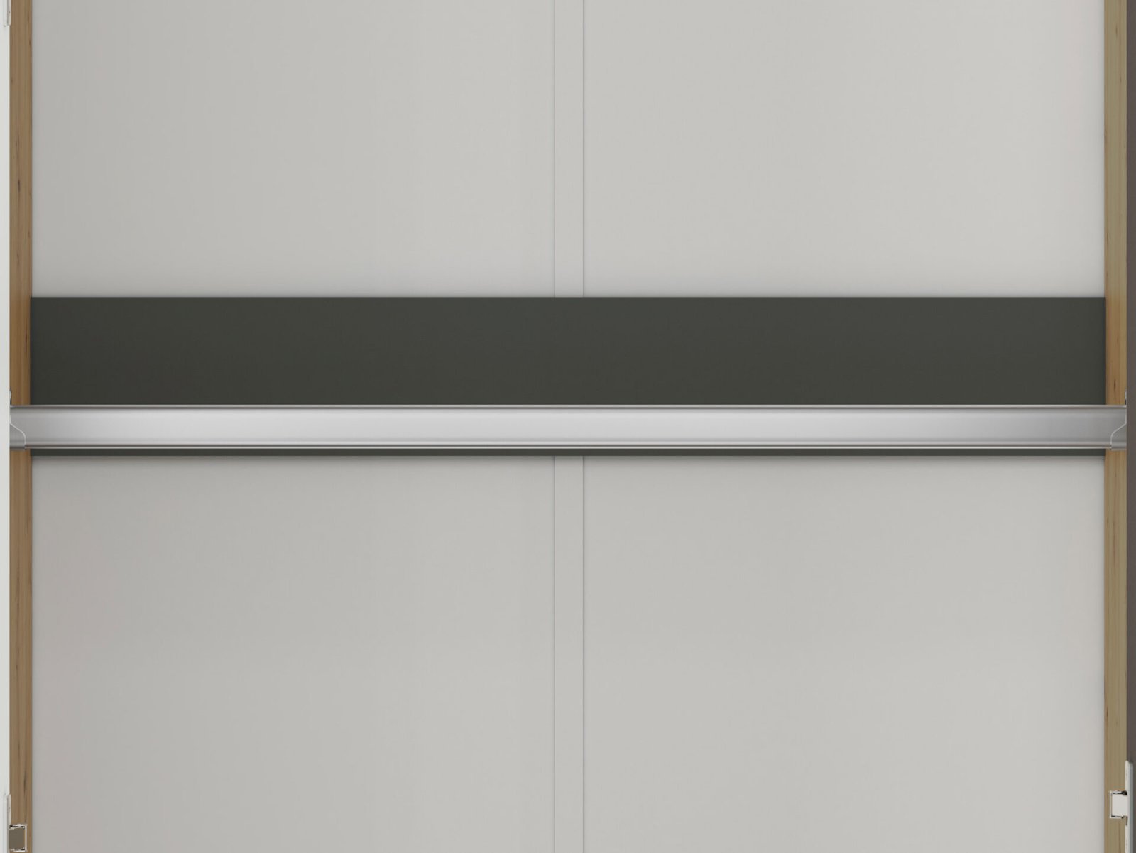 FINI 02 oak body / white front / anthracite insert – wardrobe - Image 7