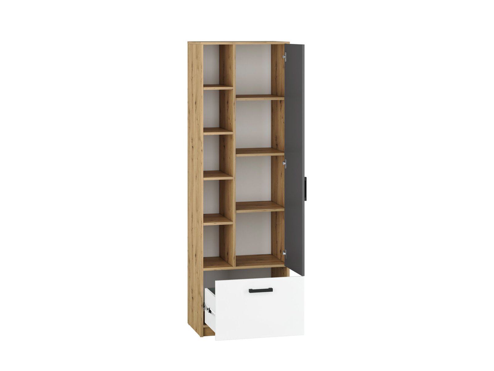 FINI 03 oak body / white front / anthracite insert - shelf - Image 2
